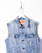 Blue Levi's Denim Jacket Vest - Small