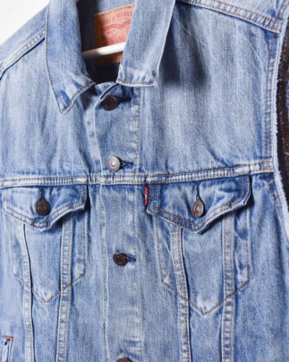 Blue Levi's Denim Jacket Vest - Small