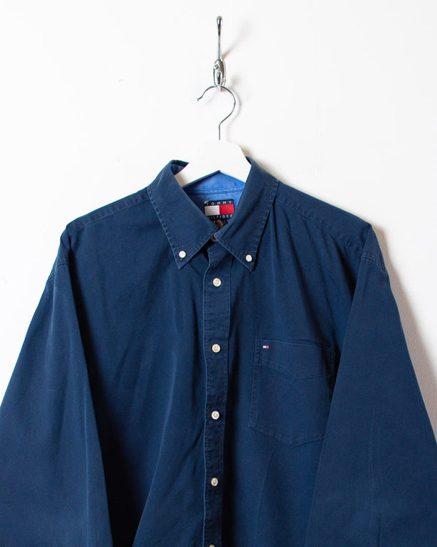 Navy Tommy Hilfiger Shirt - Large