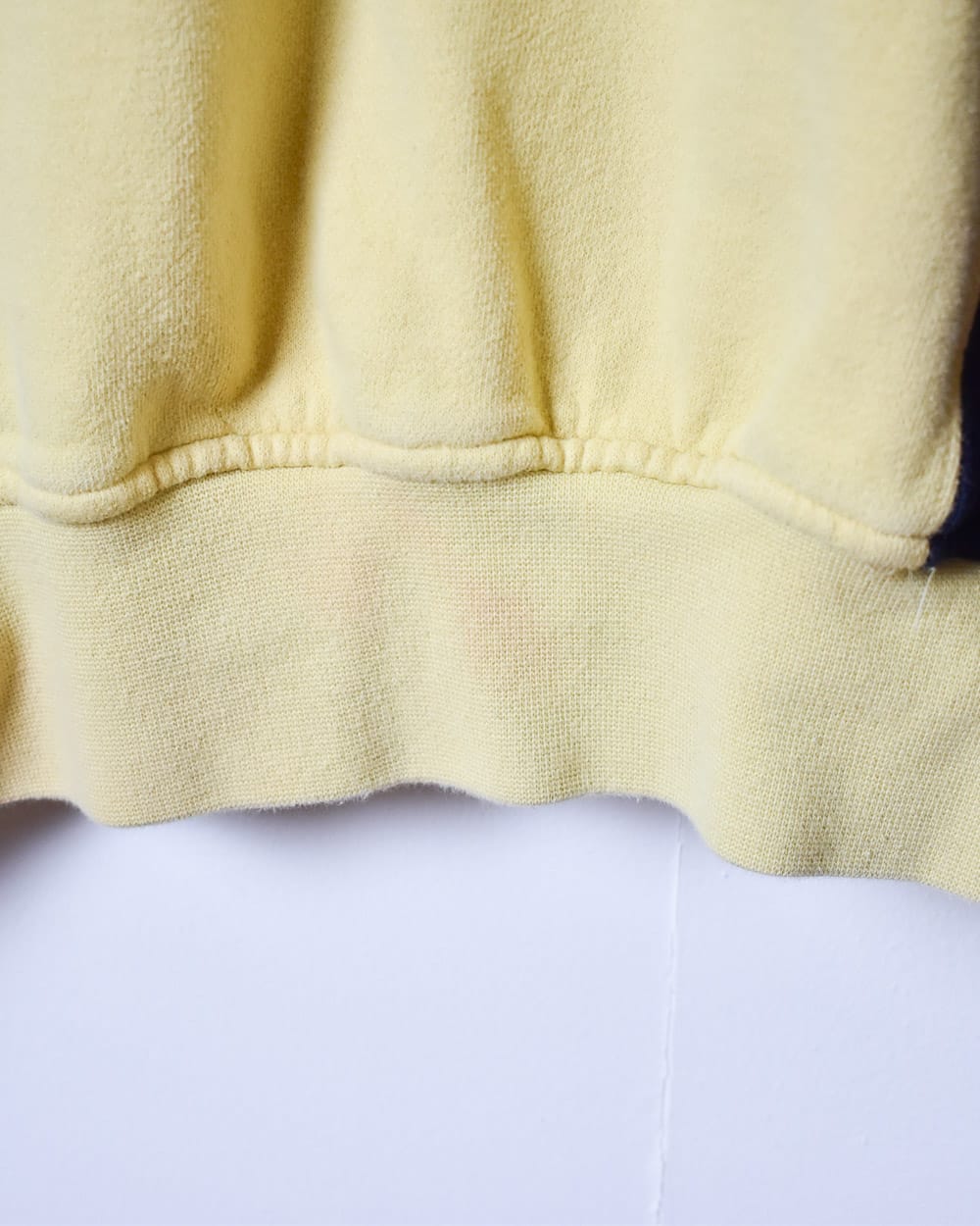 Yellow Colour Block 1/4 Zip Sweatshirt - Medium