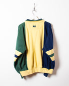 Yellow Colour Block 1/4 Zip Sweatshirt - Medium