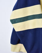 Yellow Colour Block 1/4 Zip Sweatshirt - Medium