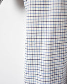 White Polo Ralph Lauren Checked Short Sleeved Shirt - X-Large