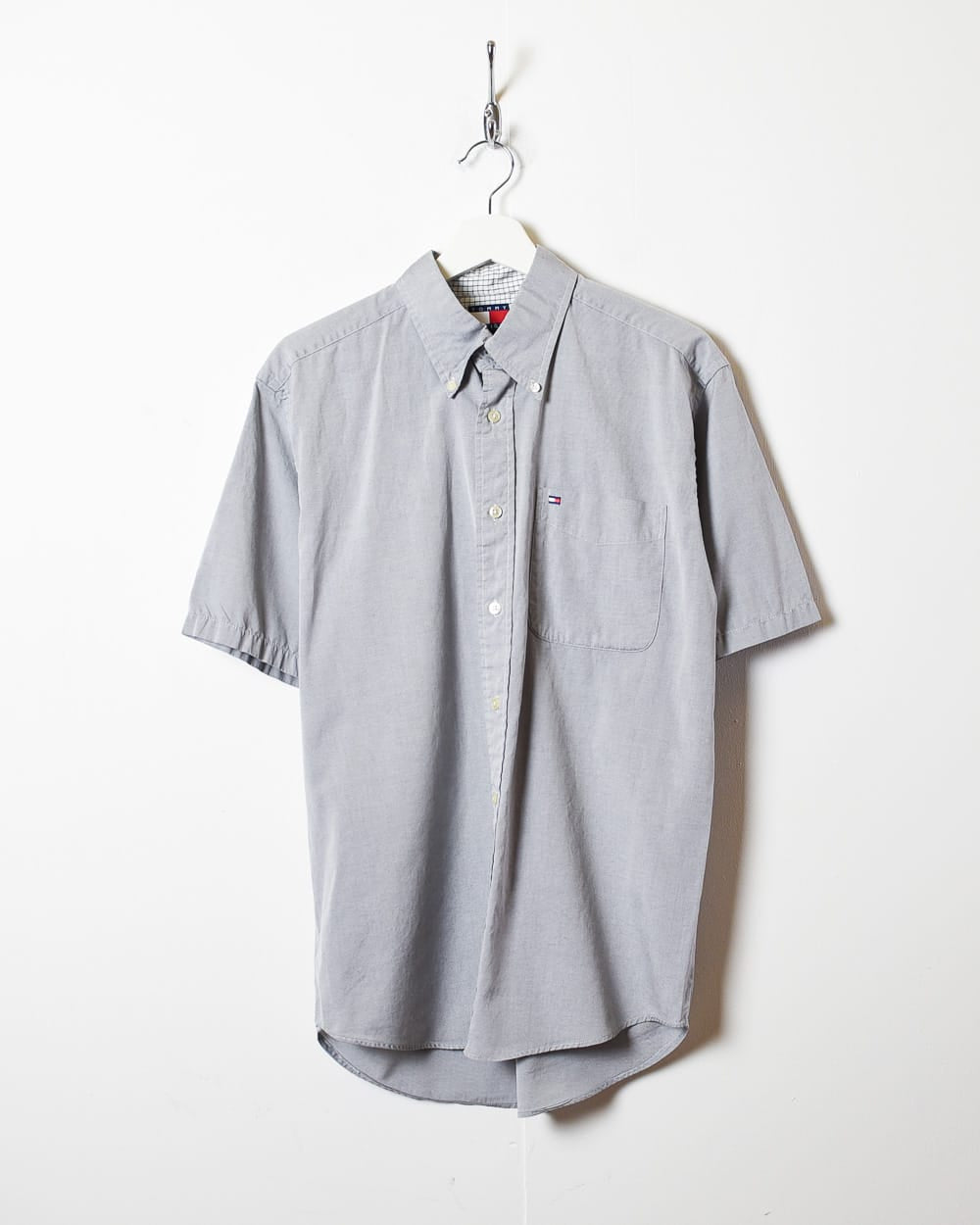 Stone Tommy Hilfiger Short Sleeved Shirt - Medium