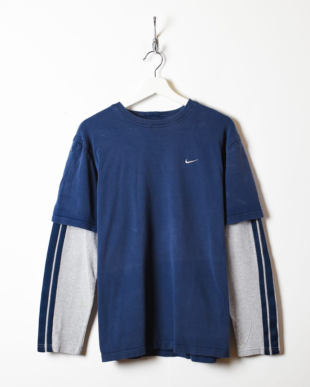 Navy Nike Long Sleeved T-Shirt - Medium