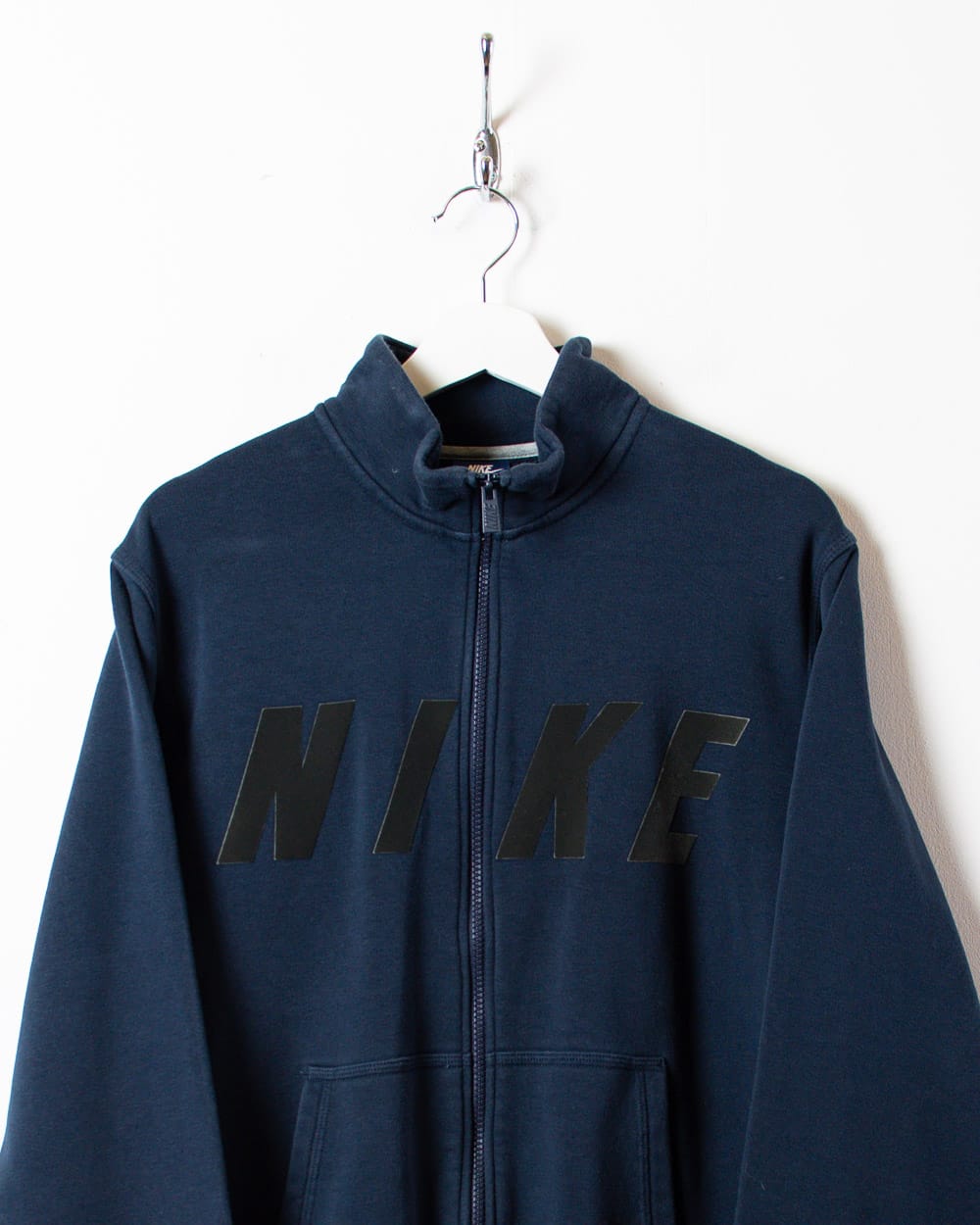 Navy Nike Zip-Through Sweatshirt - Large