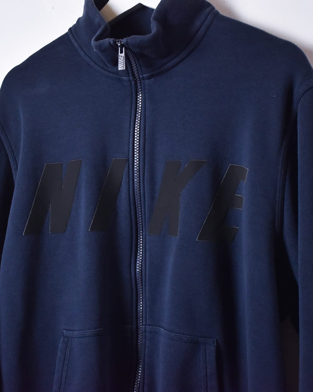 Navy Nike Zip-Through Sweatshirt - Large