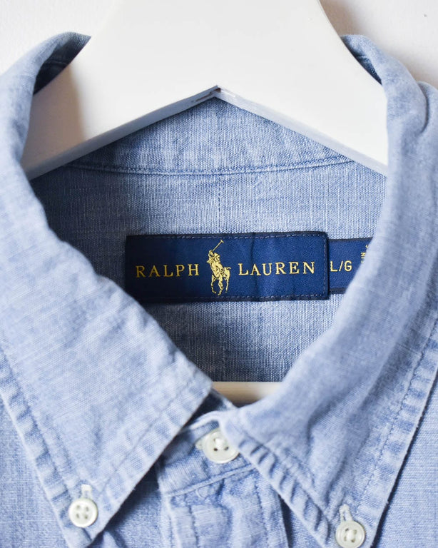 BabyBlue Polo Ralph Lauren Denim Shirt - Large