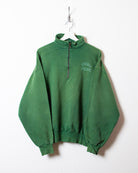 Green Russell Athletic 1/4 Zip Sweatshirt - Small