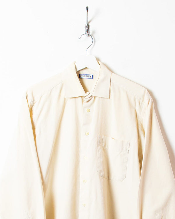 Neutral Yves Saint Laurent Shirt - Medium