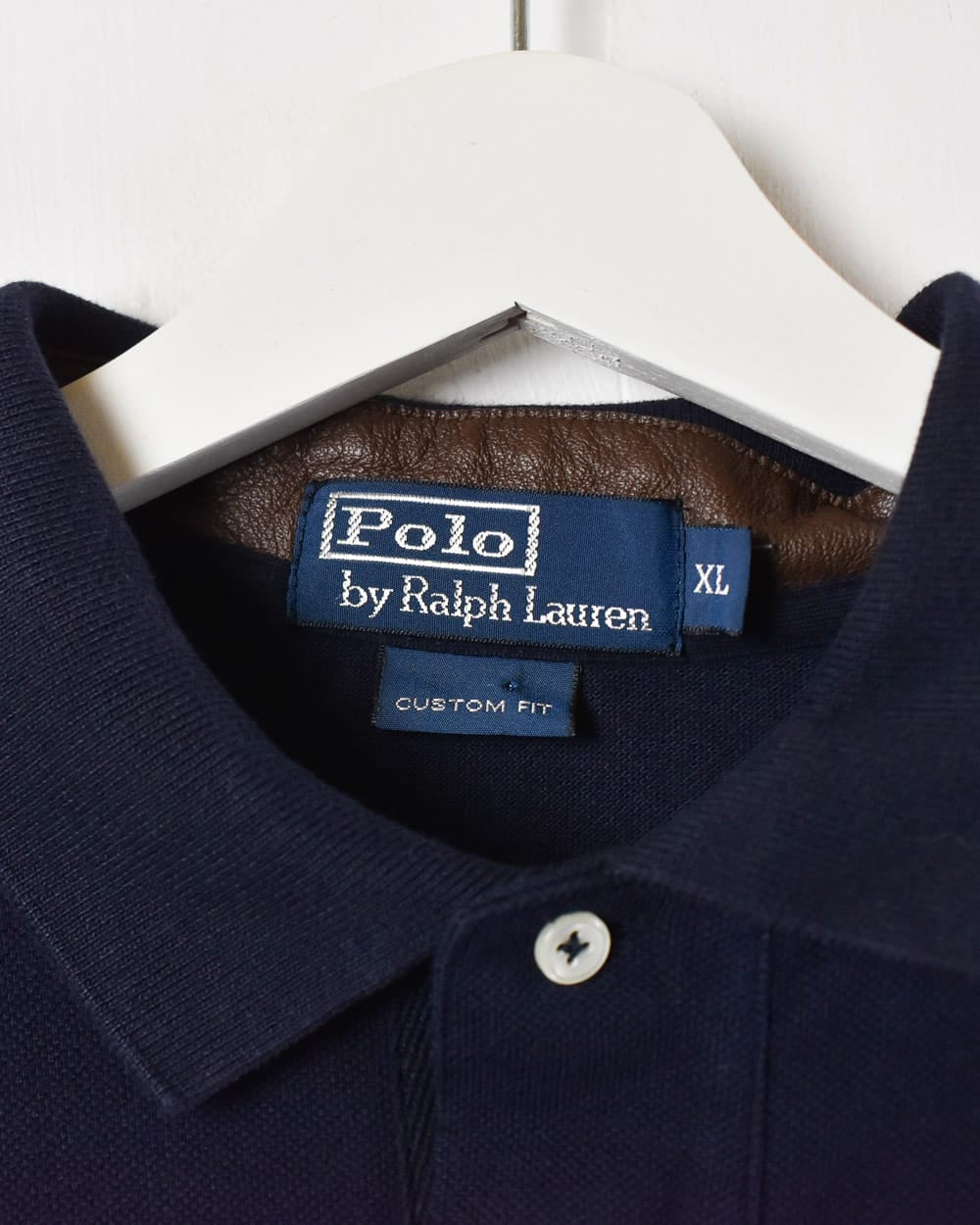 Navy Polo Ralph Lauren Long Sleeved Polo Shirt - Large
