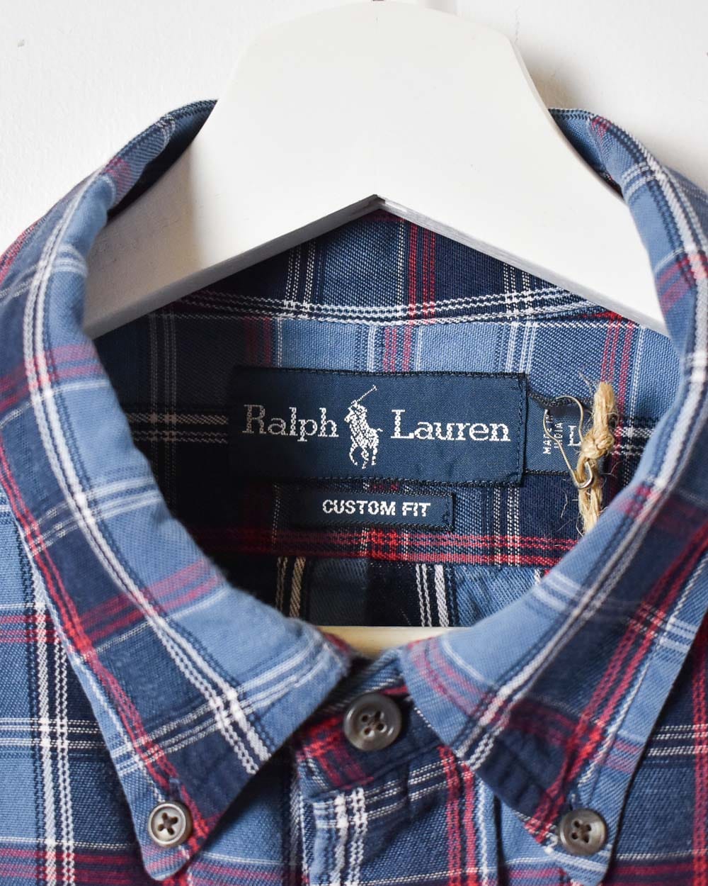 Navy Ralph Lauren Checked Shirt - Large
