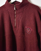 Maroon Reebok 1/4 Zip Fleece - Large