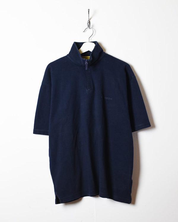 Navy Tommy Hilfiger 1/4 Zip T-Shirt - Large