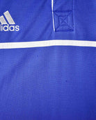 Blue Adidas Polo Shirt - X-Large