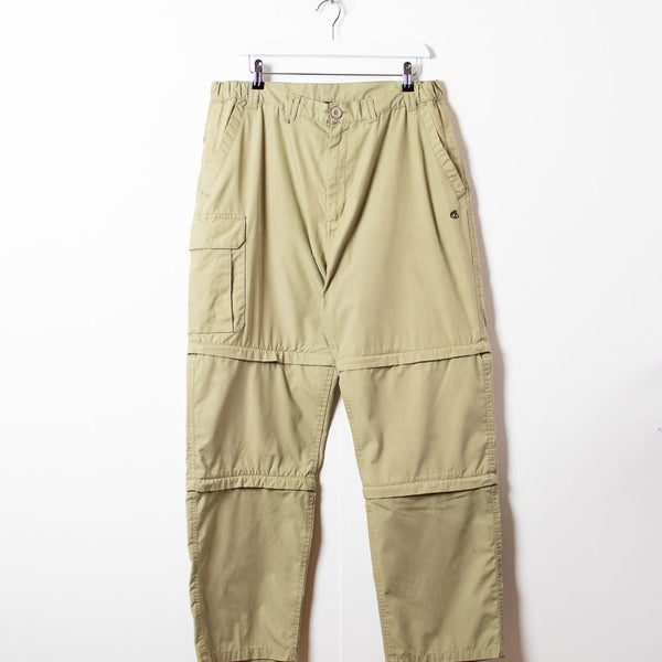 Vintage 00s Neutral Craighoppers Zip off Cargo Hiking Trousers