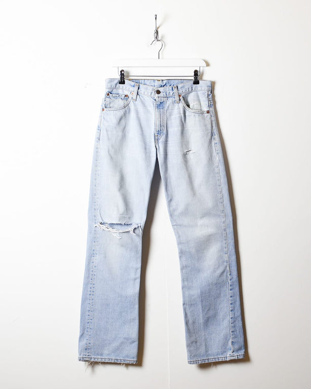 Blue Levi's Distressed 501 Jeans - W32 L33
