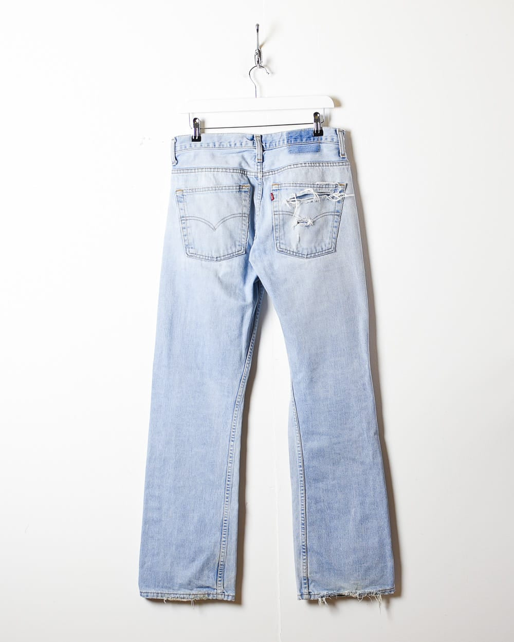Blue Levi's Distressed 501 Jeans - W32 L33