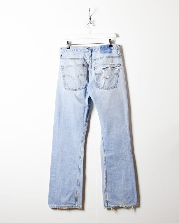 Blue Levi's Distressed 501 Jeans - W32 L33