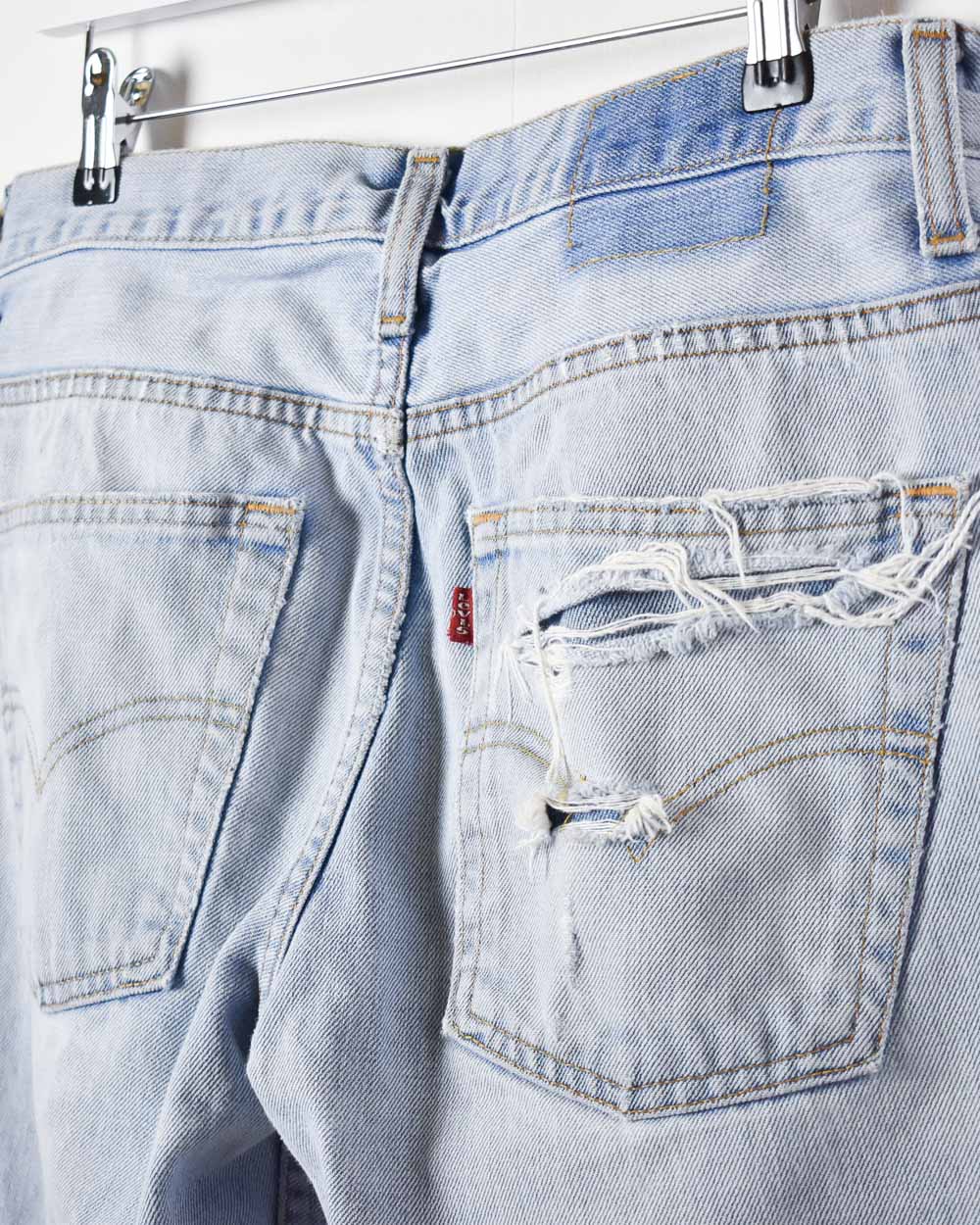Blue Levi's Distressed 501 Jeans - W32 L33