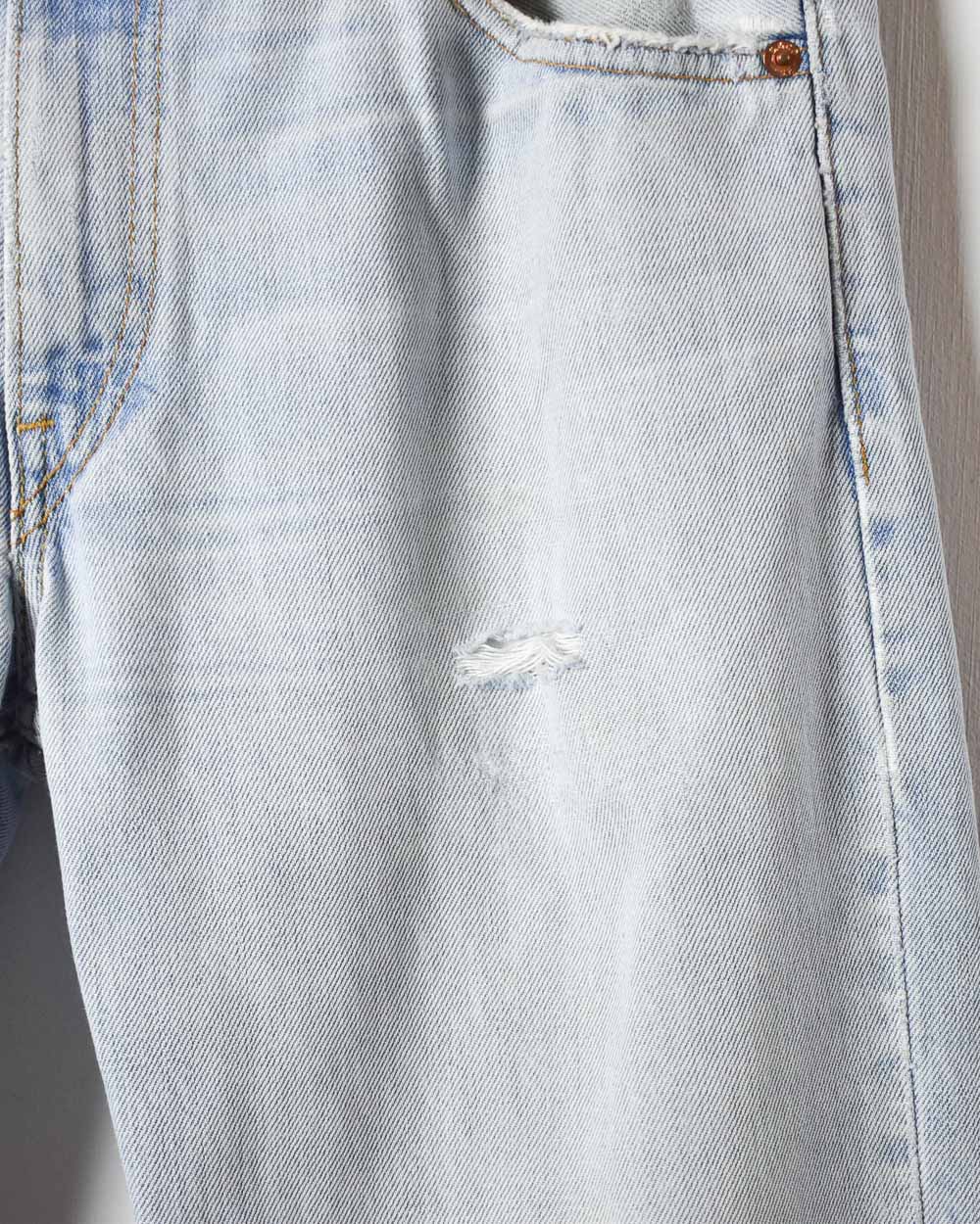 Blue Levi's Distressed 501 Jeans - W32 L33