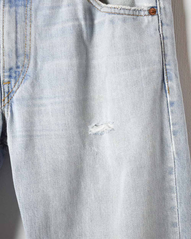 Blue Levi's Distressed 501 Jeans - W32 L33