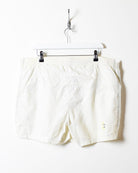 White Adidas Mesh Shorts - Large