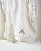 White Adidas Mesh Shorts - Large