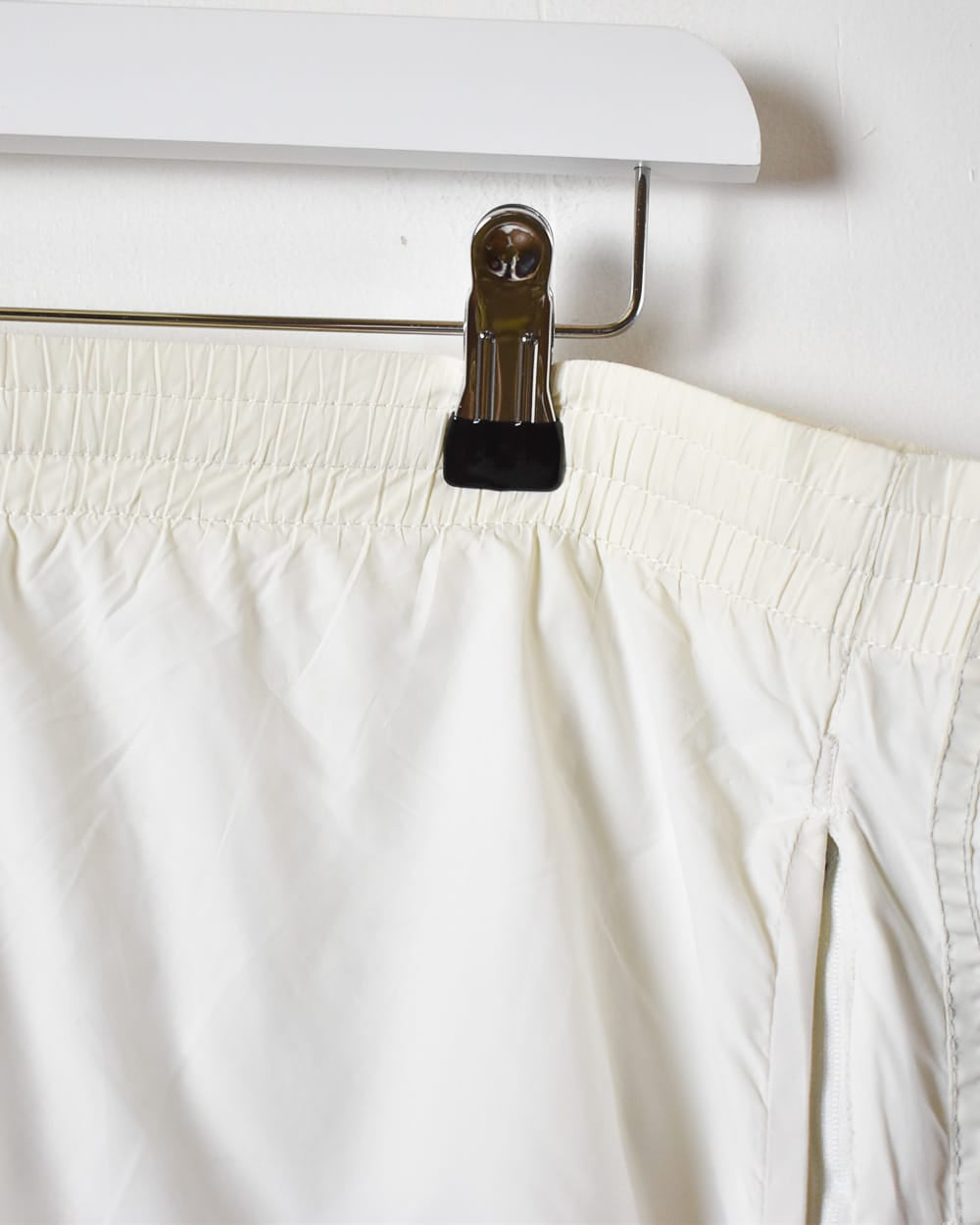 White Adidas Mesh Shorts - Large