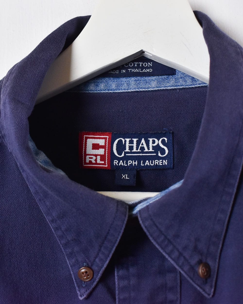 Navy Chaps Ralph Lauren Shirt - X-Large