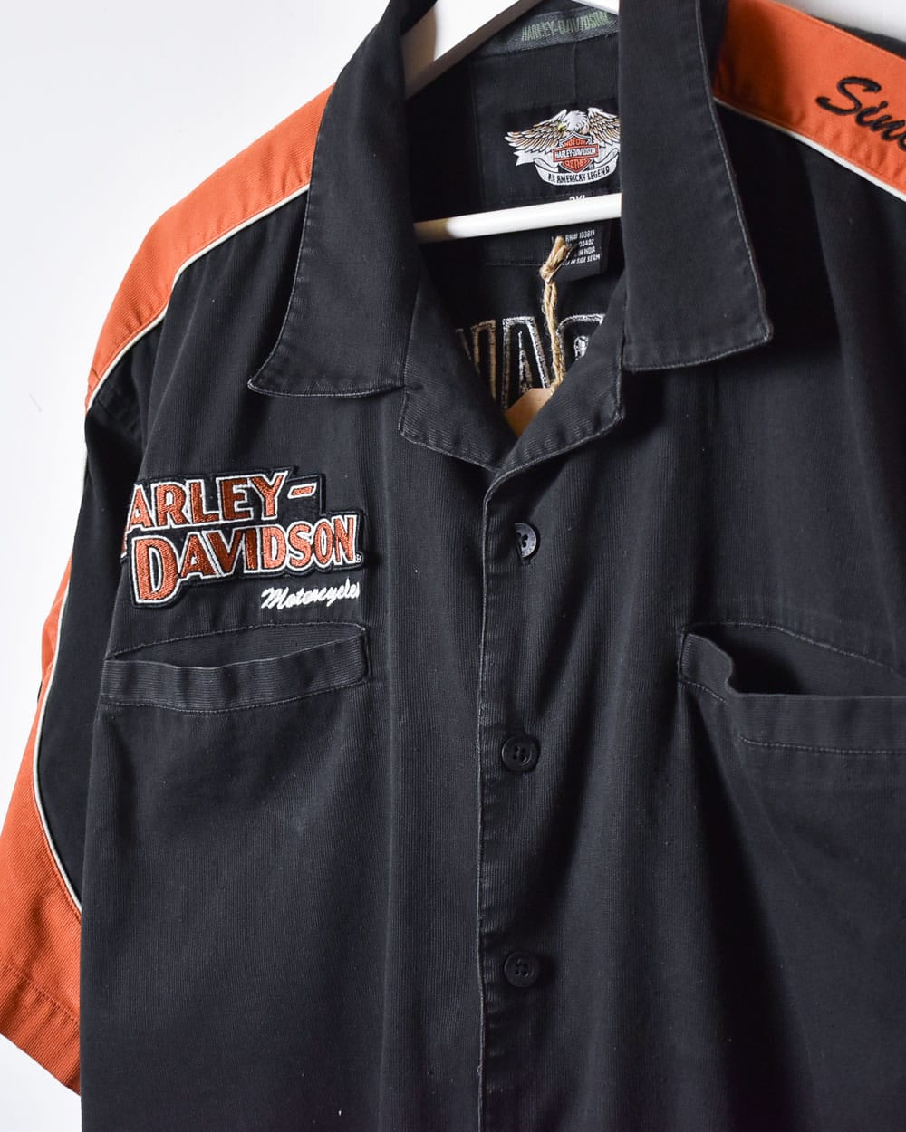 Black Harley Davidson Short Sleeved Shirt - XXX-Large