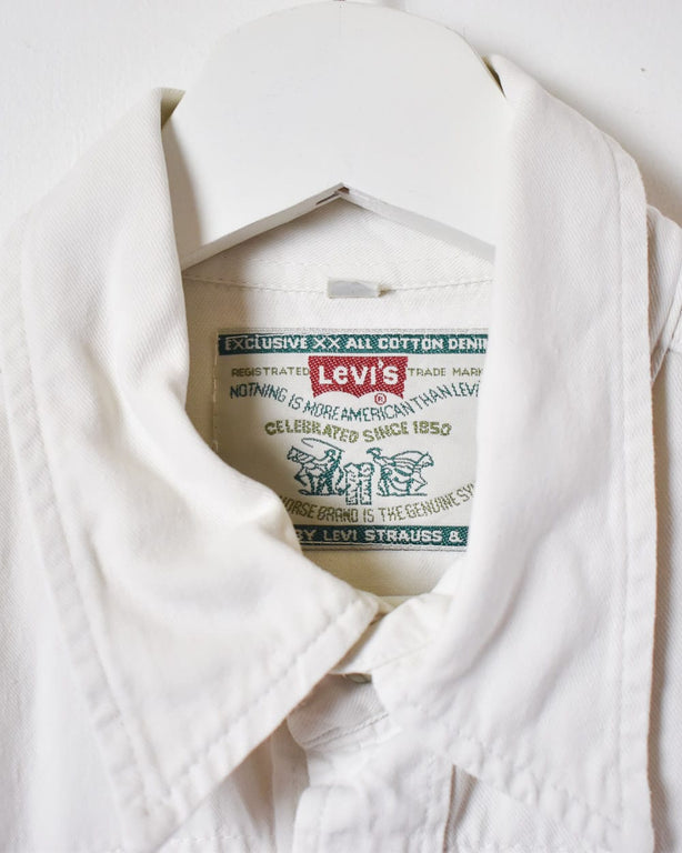 White Levi's Denim Shirt - Large