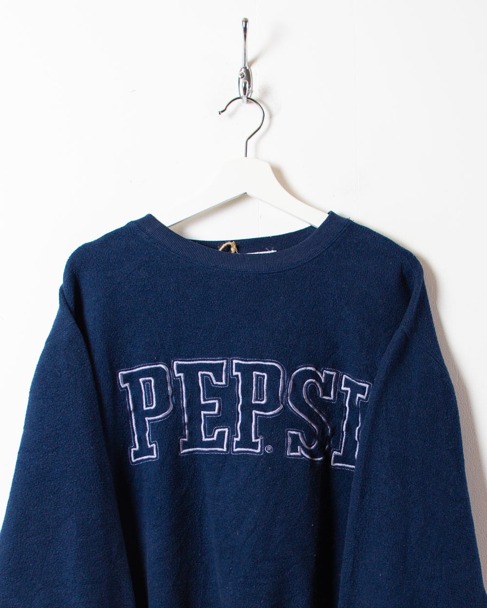 Navy Pepsi Fleeced Sweatshirt - Small