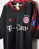 Black Adidas Bayern Munich 2003/04 Champions League Away Shirt - XX-Large