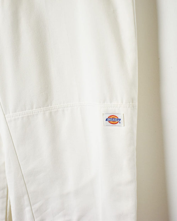 White Dickies Double Knee Carpenter Jeans - W36 L31