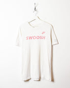 White Nike Swoosh T-Shirt - Large