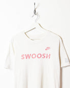 White Nike Swoosh T-Shirt - Large