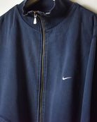 Navy Nike Zip-Through Sweatshirt - Large