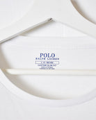 White Polo Ralph Lauren T-Shirt - Large