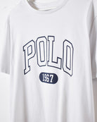 White Polo Ralph Lauren T-Shirt - Large