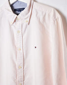 Pink Tommy Hilfiger Striped Shirt - Large