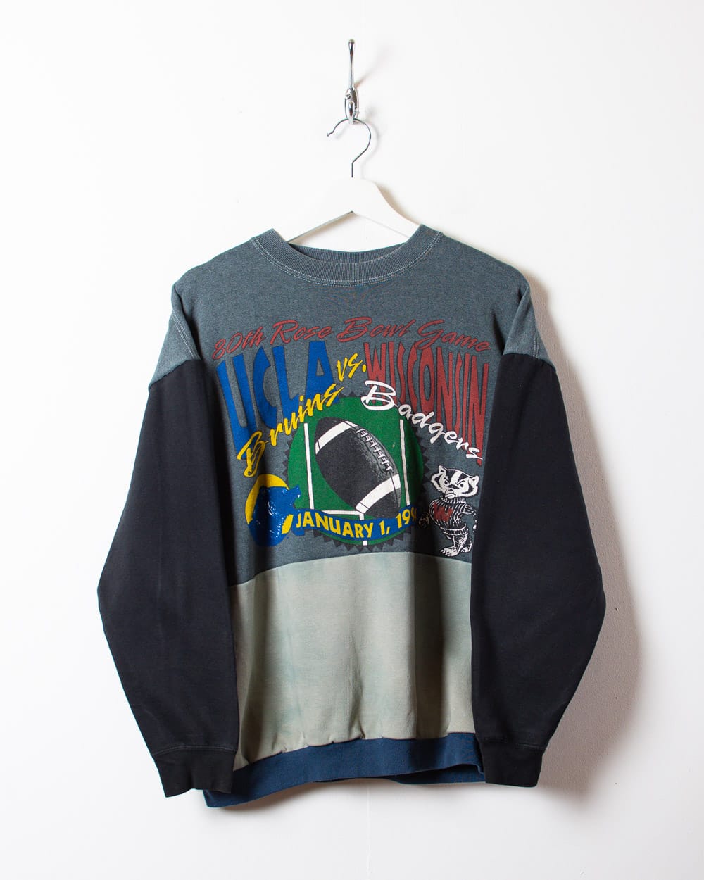 Vintage 90s Grey UCLA Vs Wisconsin Rose Bowl 1994 Sweatshirt - Small  Cotton– Domno Vintage