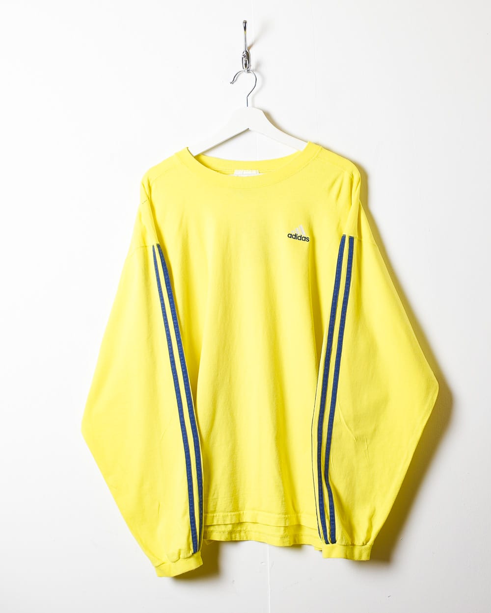 Yellow Adidas Long Sleeved T-Shirt - Large