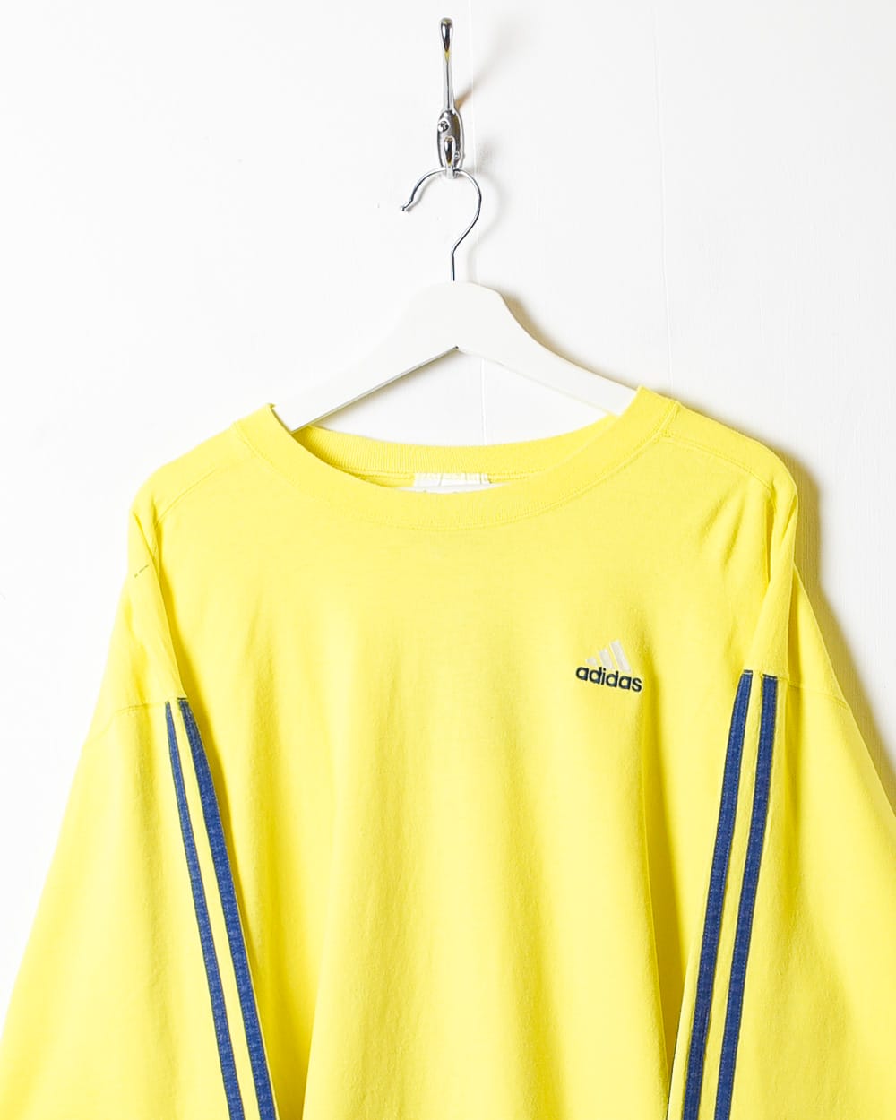 Yellow Adidas Long Sleeved T-Shirt - Large