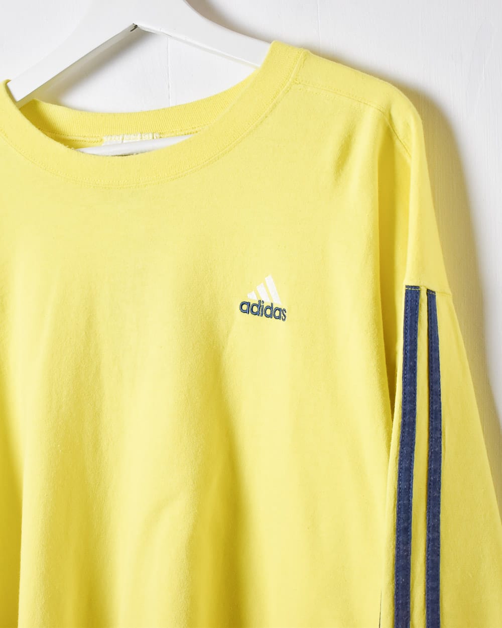 Yellow Adidas Long Sleeved T-Shirt - Large