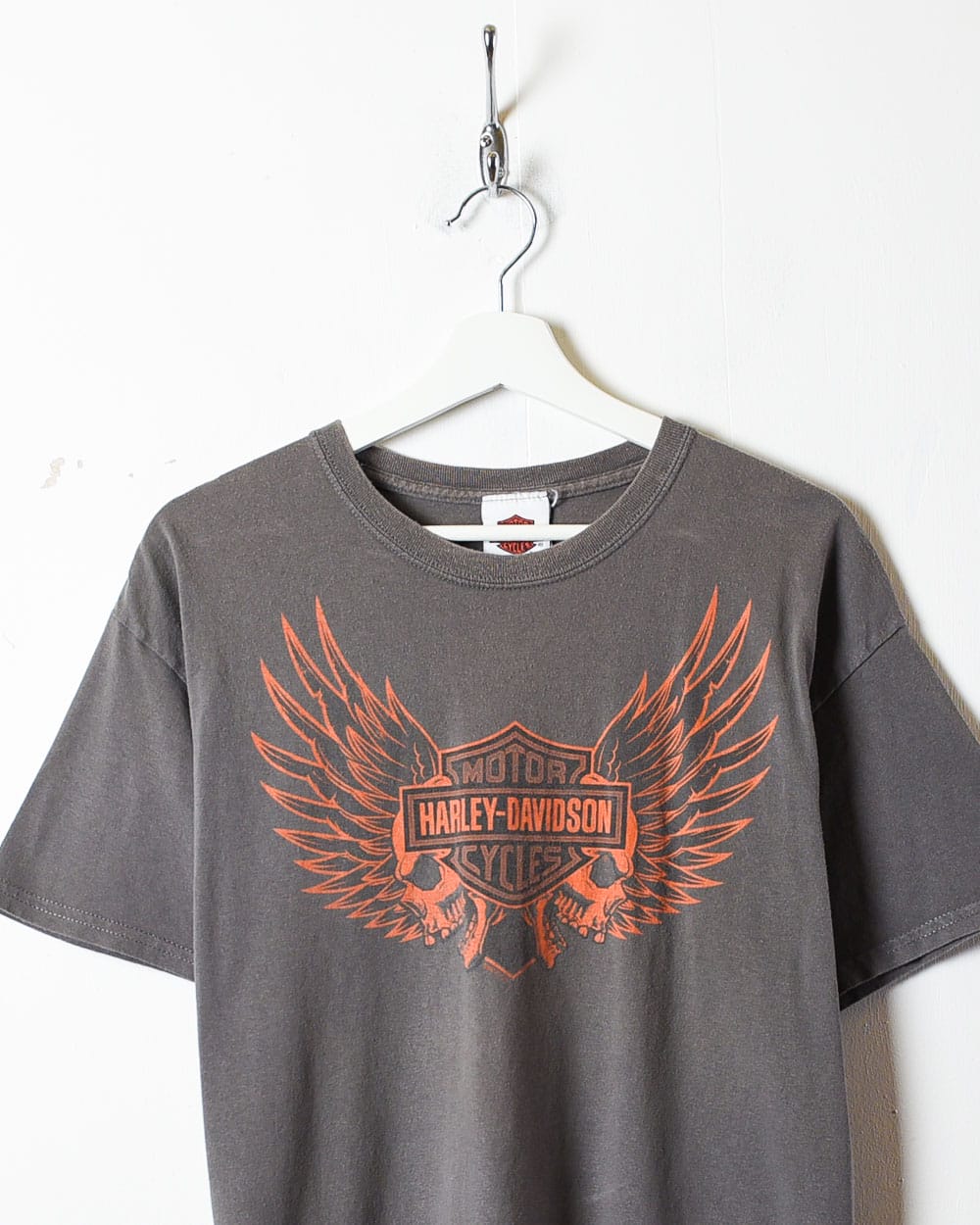 Grey Harley Davidson Wings T-Shirt - Large