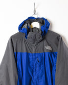 Blue The North Face HyVent Hooded Windbreaker Jacket - Small