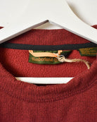 Red Timberland Fleece Sweatshirt - Large