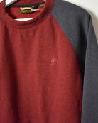 Red Timberland Fleece Sweatshirt - Large