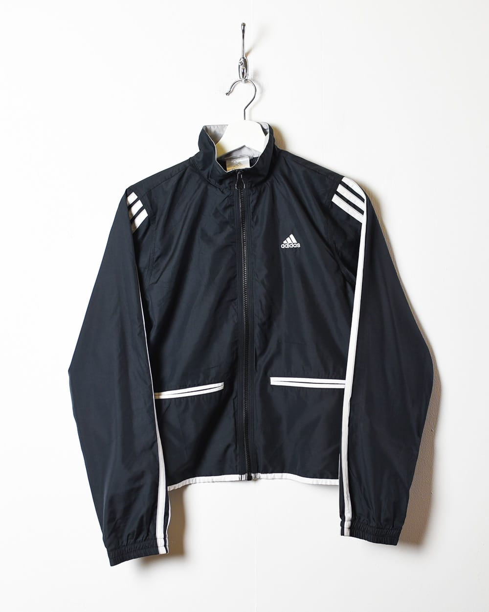 Black Adidas Windbreaker Jacket - X-Small Women's